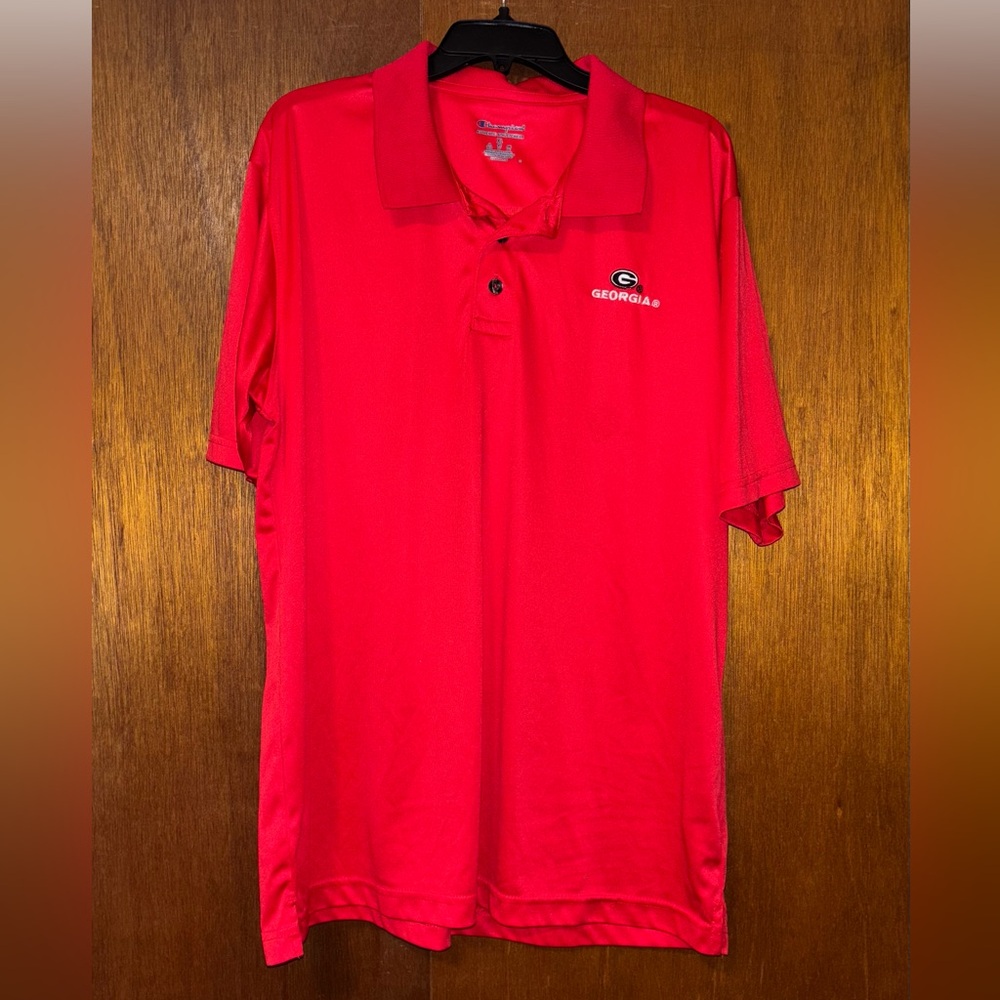 🐠 Champion Red Polo Shirt Classic Design